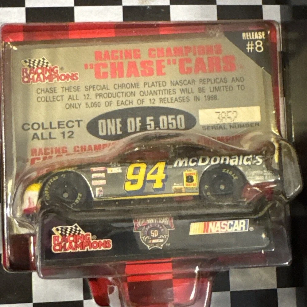 NASCAR‎ Chase Car Collection 12 Total Cards 1998 Racing Champions 50th Anniv.
